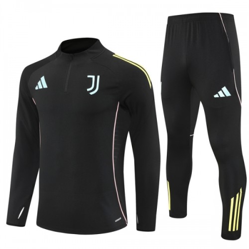 Juventus Sweat d'Entraînement Quarter-Zip 2025-26 Noire Juventus Sweat d'Entraînement Quarter-Zip 2025-26 Noire